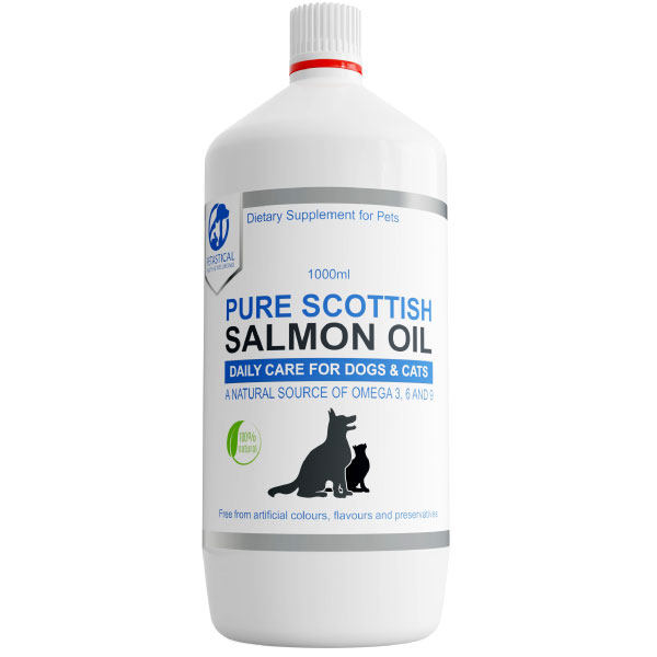 Petastical Pure Scottish Salmon Oil for Dogs and Cats (1 Litre