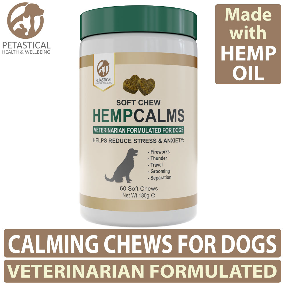 Petastical Hemp Calming Chews for Dogs (60 Chews) - Petastical