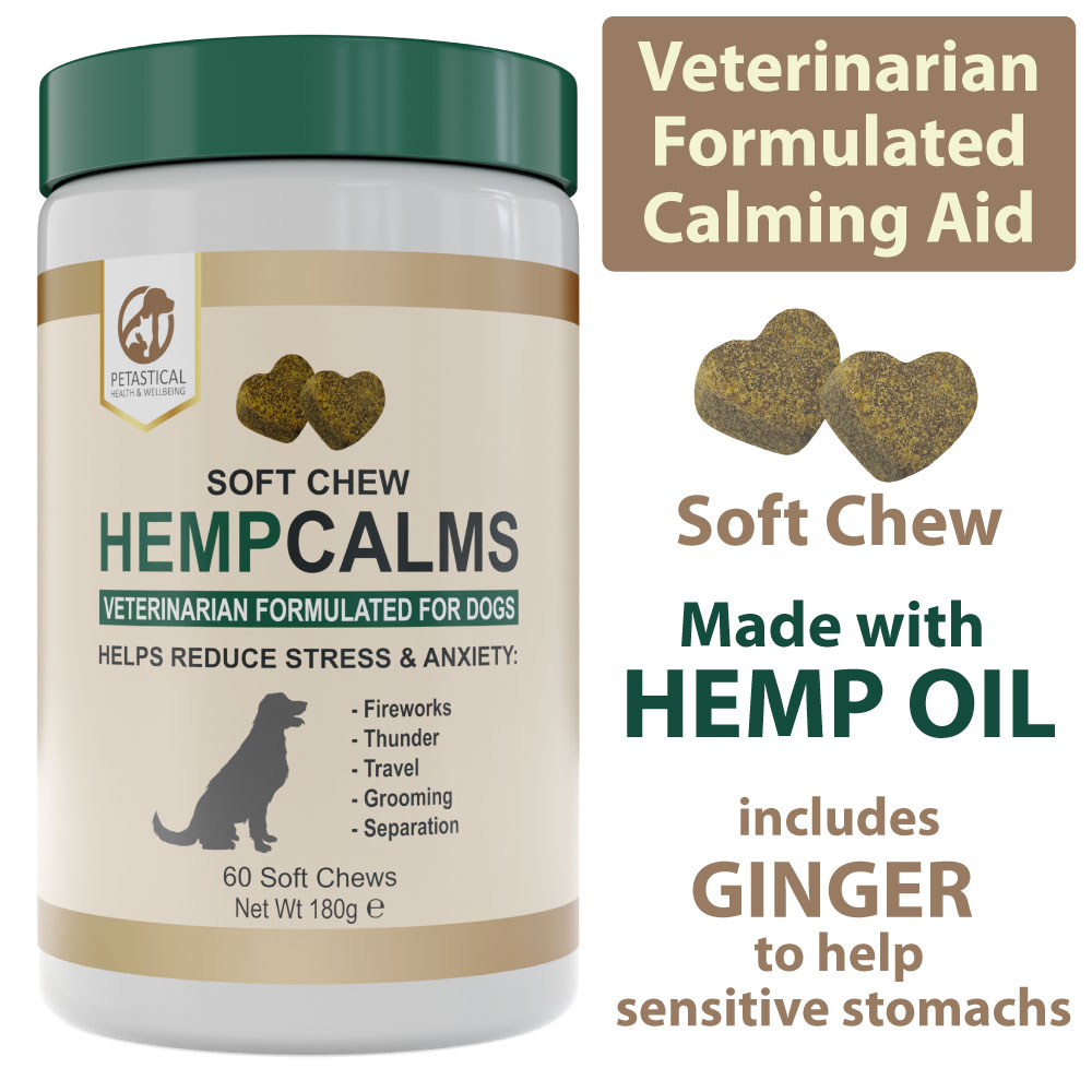 Petastical Hemp Calming Chews for Dogs (60 Chews) - Petastical